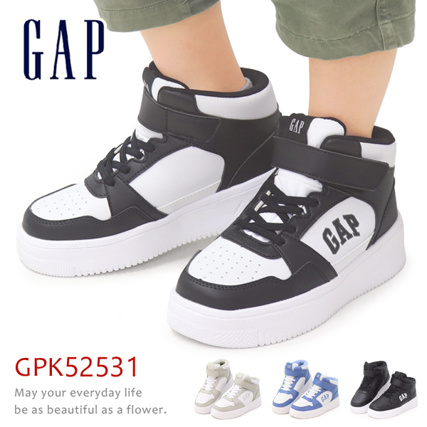 Yahoo! Yahoo!ショッピング(ヤフー ショッピング)GAP ギャップ スニーカー スニーカー キッズ ジュニア 厚底 ハイカット コートシューズ GPK52531