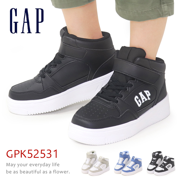 Yahoo! Yahoo!ショッピング(ヤフー ショッピング)GAP ギャップ スニーカー スニーカー キッズ ジュニア 厚底 ハイカット コートシューズ GPK52531