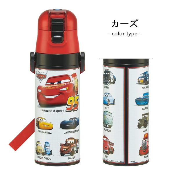 スケーター 水筒 キッズ 直飲み 470ml ディズニー ポケモン カーズ