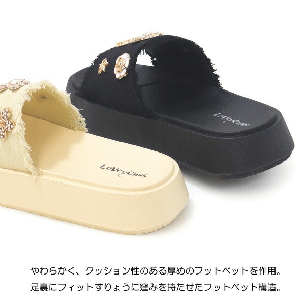 厚底サンダル レディース シャワーサンダル 歩きやすい 安定感