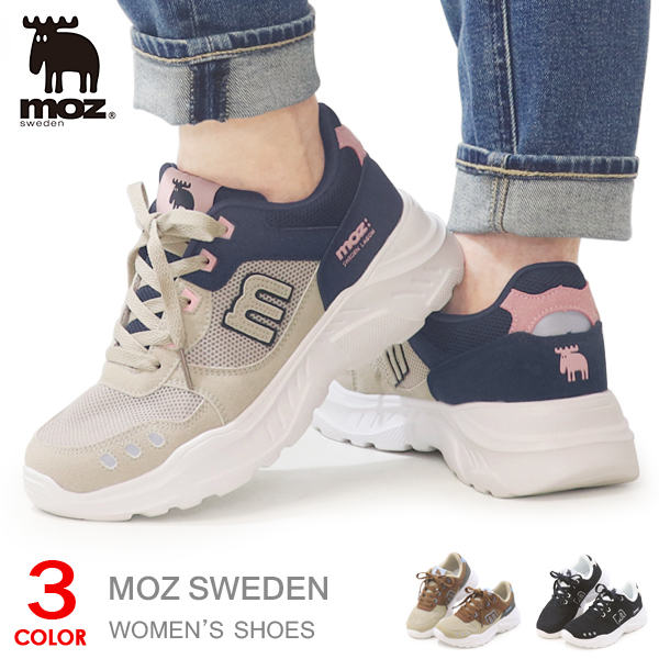 moz（モズ） スニーカー レディース ウォーキングシューズ カジュアル