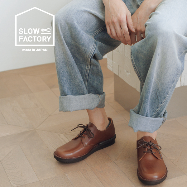 ムーンスター　slow factory オックスフォード SLM3ハトメ メンズ 楽天市場】スロウファクトリー メンズ カジュアルシューズ SLM3ハトメ