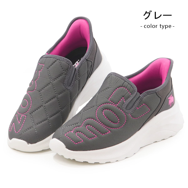 moz（モズ） スリッポン レディース 厚底 ハンズフリー 手を使わない