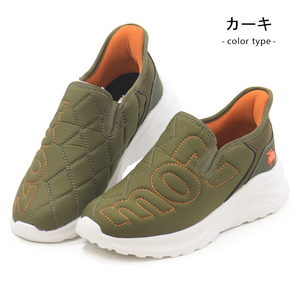 moz（モズ） スリッポン レディース 厚底 ハンズフリー 手を使わない