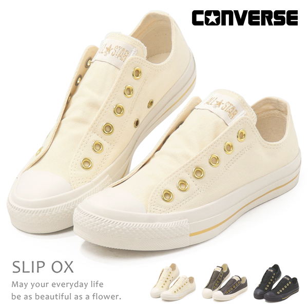 �R���o�[�X CONVERSE ALL STAR GOLDSTRIPE SLIP OX �X���b�|�� �X�j�[�J�[ �I�[���X�^�[ ���f�B�[�X �����Y