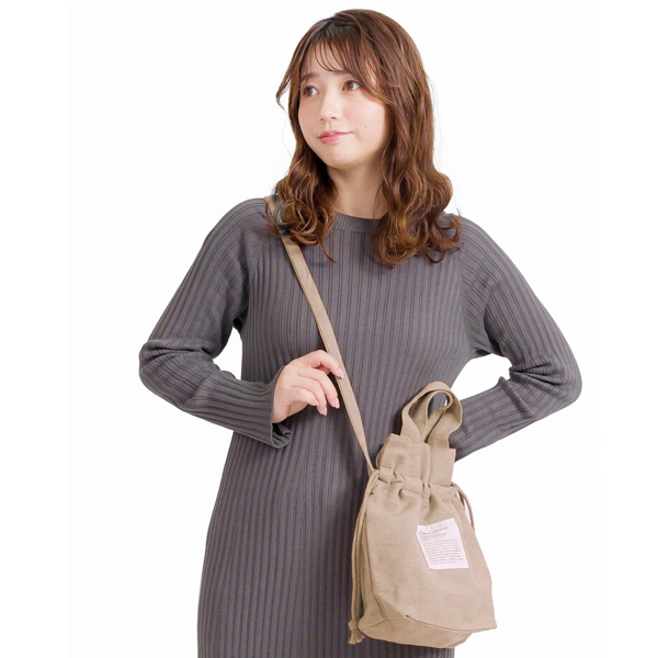 巾着バッグ レディース ショルダーバッグ トートバッグ 鞄 2way
