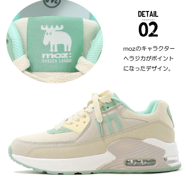 moz（モズ） スニーカー レディース ウォーキングシューズ カジュアル