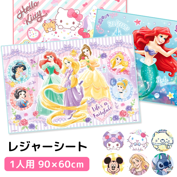 スケーター レジャーシート 子供用 敷物 1人用 ディズニー プリンセス