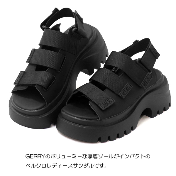 GERRY（ジェリー） サンダル 厚底 レディース スポーツサンダル 厚底