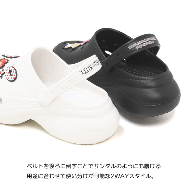 サンリオ サンダル レディース 厚底 クロッグサンダル キティ クロミ