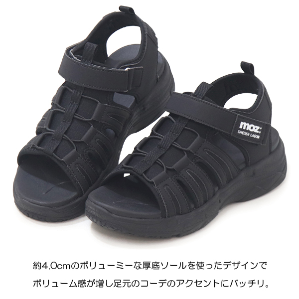 moz（モズ） サンダル 厚底 レディース スポーツサンダル 厚底サンダル