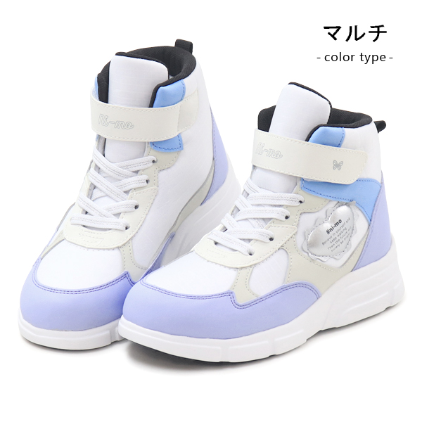 Ni-mo ムーンスター スノーブーツ 防水 スニーカー 防寒 女の子 キッズ