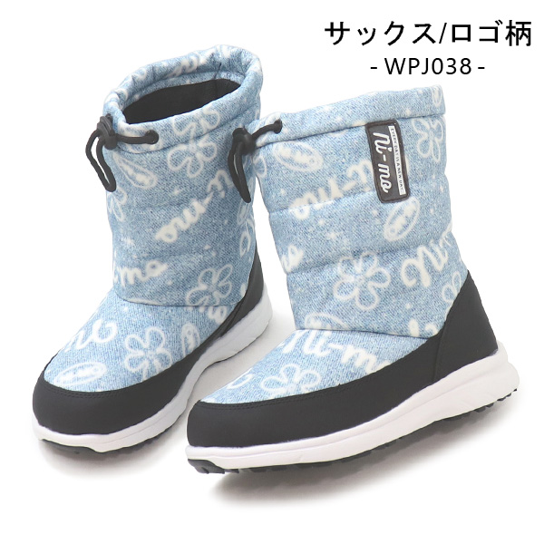 Ni-mo ni-mo スノーブーツ キッズ ブーツ 女の子 防寒ブーツ ジュニア