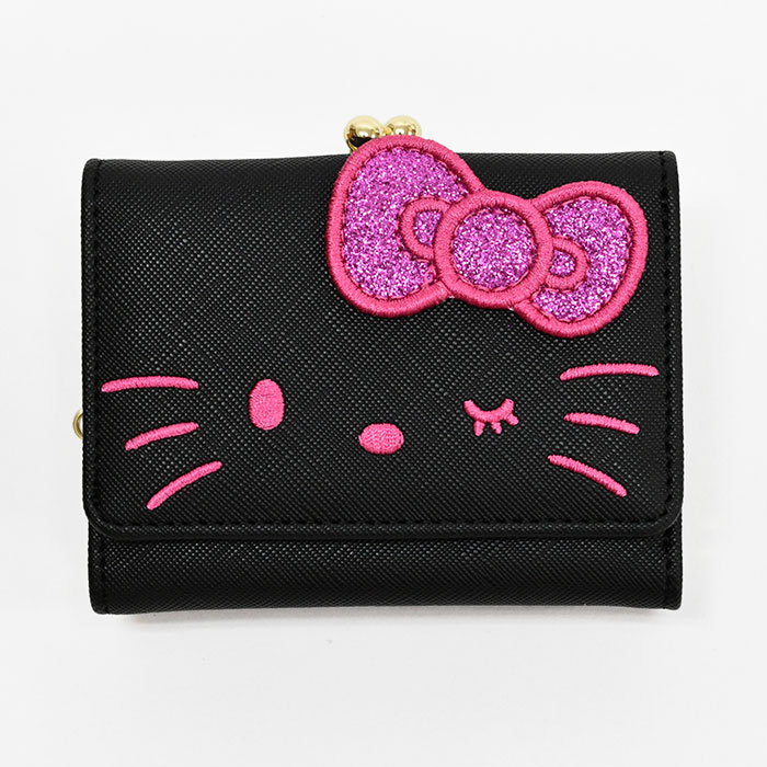 sanrio（サンリオ） ブラックキティ がま口 ミニ財布 ウィンク