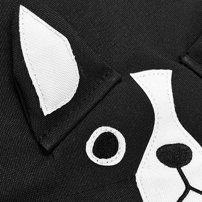 入園入学グッズ　ブルドッグ　犬　モノクロ　グレー　ウェーブステッチ z00235674_6.jpg