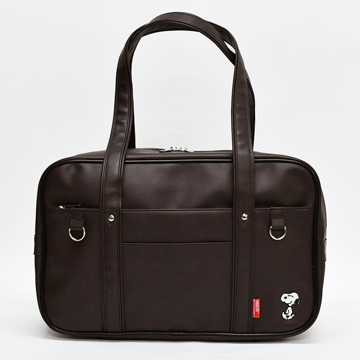 SNOOPY（スヌーピー） スクールバッグ フェイクレザー 合皮 ボストン 