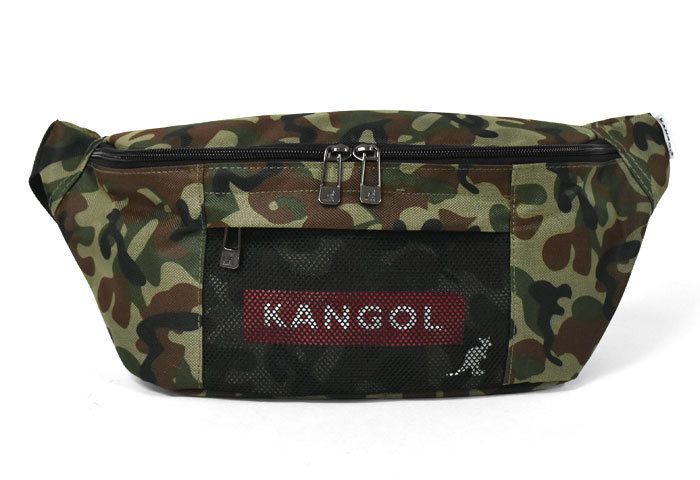 ボディバッグ ボディーバッグ メンズ おしゃれ/KANGOL カンゴール/ポリキャンバス メッシュポ...