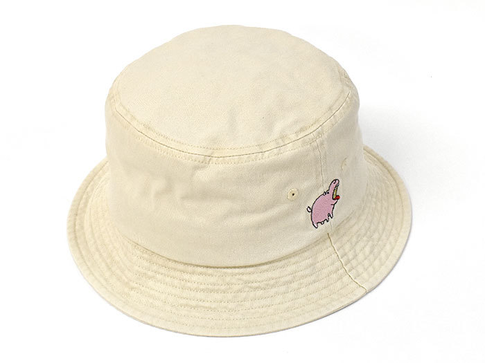 ハット 帽子 レディース おしゃれ/Strange Park ストレンジパーク/コットン コミカルアニマル 刺繍 バケットハット | ブランド登録なし | 01