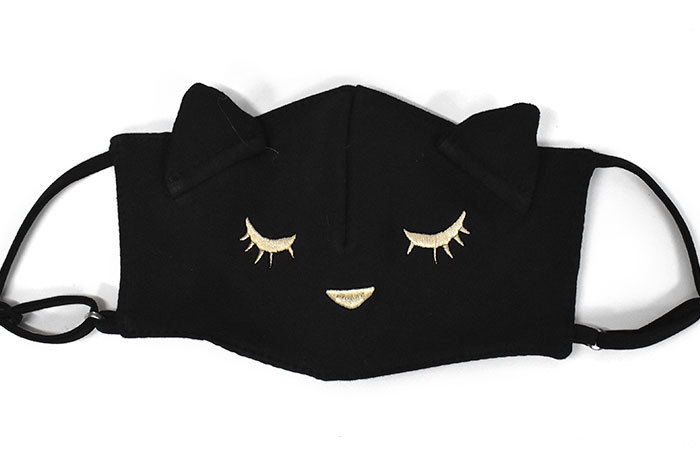 マスク 洗える 洗えるマスク 布 布マスク 立体 立体マスク 大人用 おしゃれ カワイイ レディース ケース付き 猫グッズ 雑貨 プーちゃん 大人サイズ 猫 ねこ | ブランド登録なし | 03