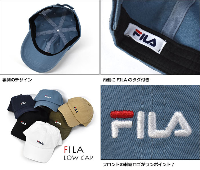 日本未入荷 キャップ 帽子 レディース おしゃれ ブランド FILA フィラ 