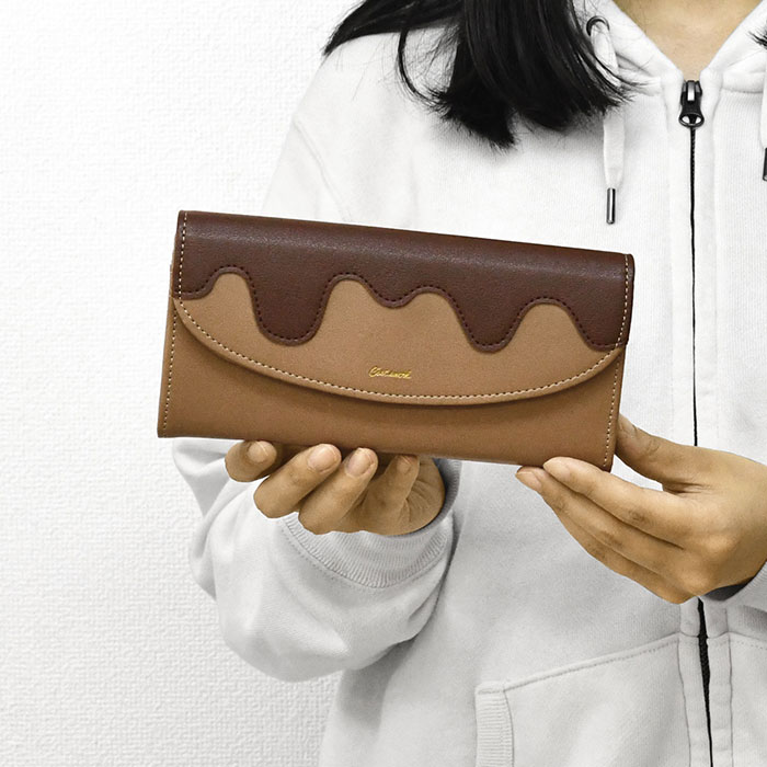 チョコレート 長財布 財布 レディース おしゃれ 可愛い かわいい