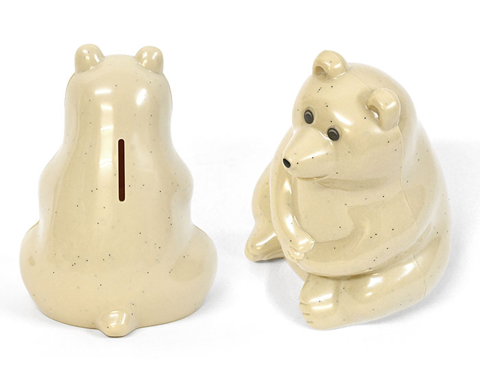シロクマ貯金箱 しろくま貯金箱 白くま貯金箱 ポーラーベア