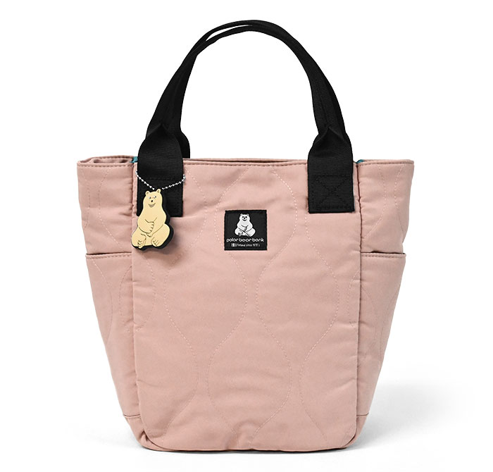 ポーラーベアバンク シロクマ貯金箱 ナイロン キルティング ミニトート  