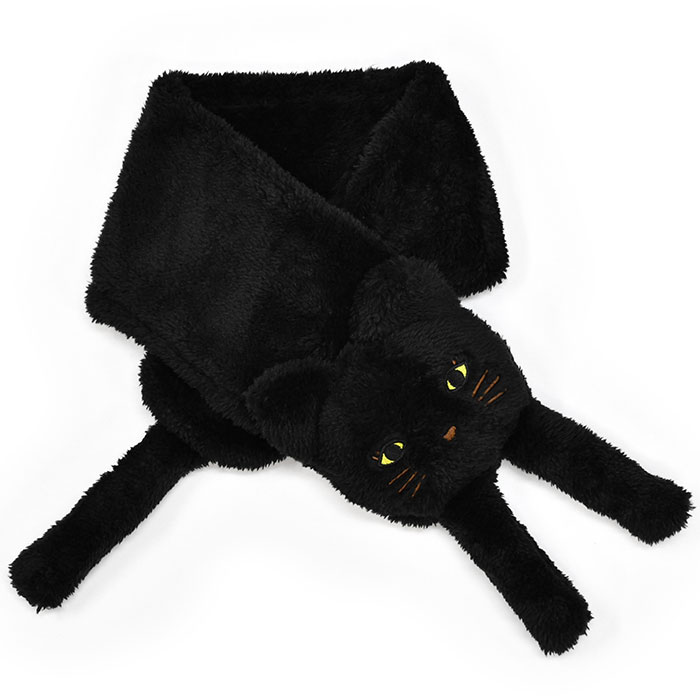 猫 ねこ ネコ マフラー ティペット 差し込み 差し込み式 おしゃれ