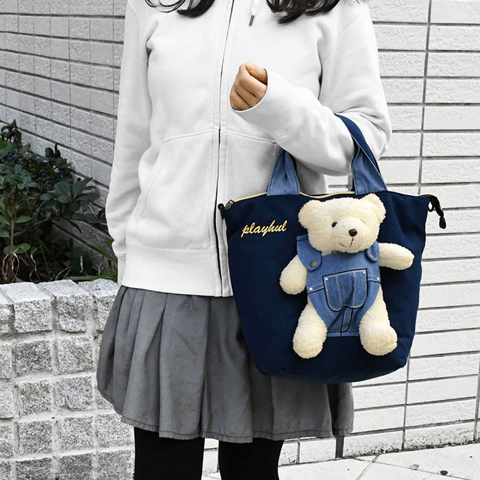 Amazon.co.jp: リュック ぬいぐるみ付 クマ 熊 ベア リュック