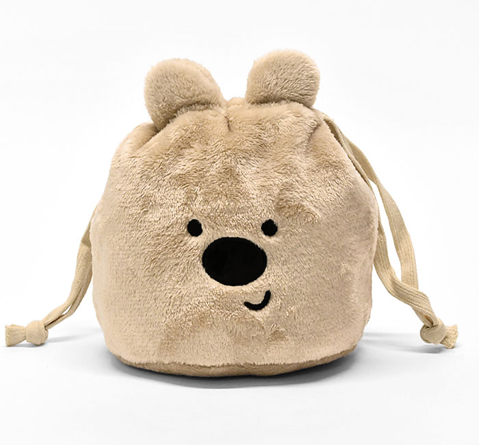 アニマル もちもち 巾着ポーチ 巾着袋 巾着 ポーチ ミニポーチ 動物