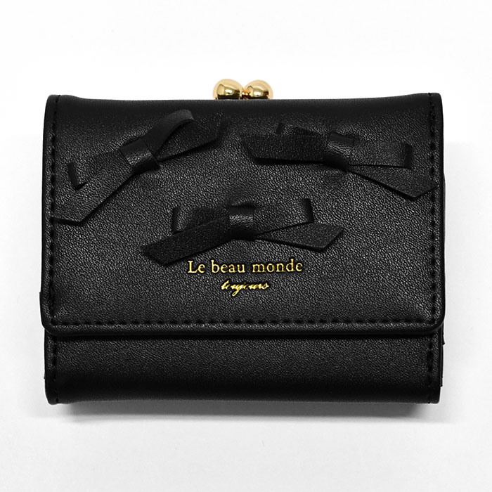 バレリーナ がま口 ミニ財布 リボン 細リボン ミニリボン ミニ