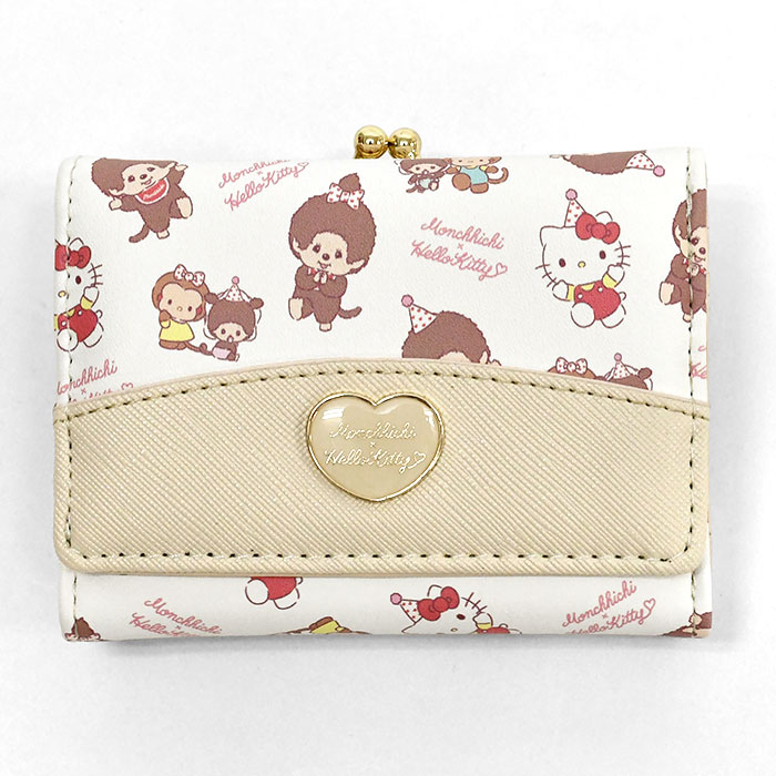 ☆超レア品　新品　キティ財布　おまけ付き ハローキティ モンチッチ 財布 がま口 ミニ財布 ミニウォレット 三