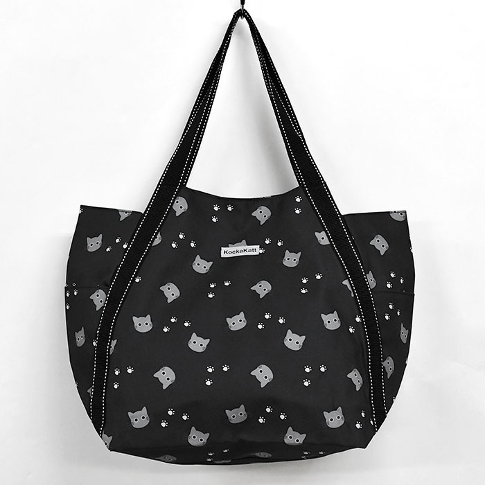 猫 総柄 バルーントートバッグ トートバッグ 猫グッズ ねこ ネコ