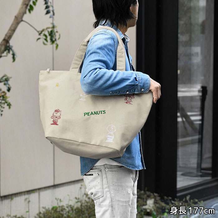 SNOOPY（スヌーピー） キャンバス トートバッグ ピーナッツ メンズ