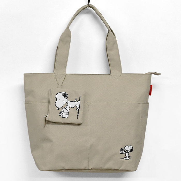 SNOOPY（スヌーピー） マザーズバッグ ミニポーチ付きトートバッグ