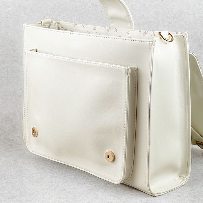 リエンダ  最新  3way flap bag  未使用品  ホワイト ハリーポッター サッチェルバッグ バッグ FLAPPER フラッパー