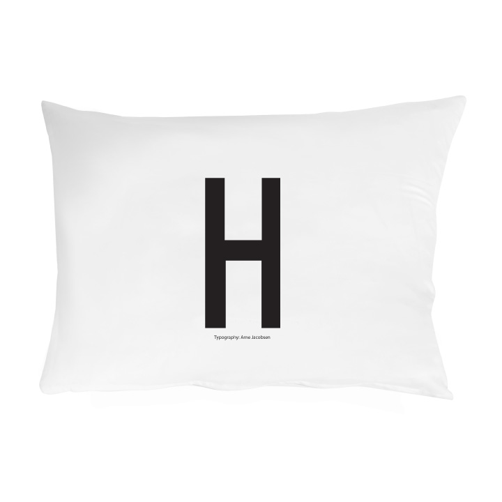 正規品 DESIGN LETTERS(デザインレターズ) PERSONAL PILLOW CASE [A-M] 70x50cm パーソナルピローケース イニシャル デンマーク モノトーン 枕 まくら カバー｜superkagu｜09