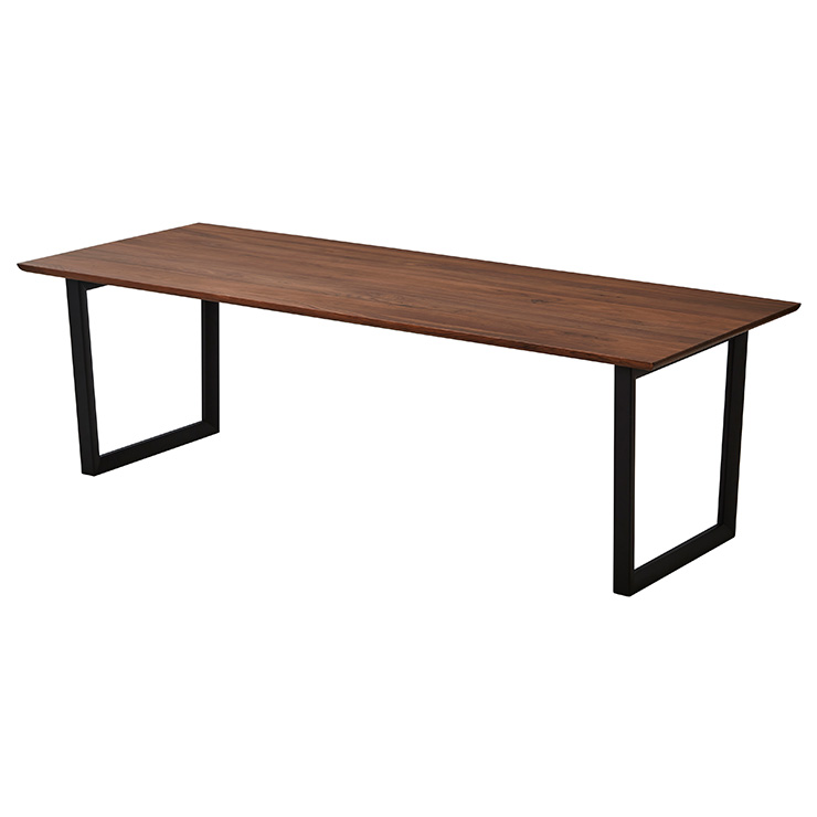 幅210cm ダイニングテーブル ダイニング 食卓テーブル ミーティングテーブル 木製 おしゃれ 6人 210cm幅 テーブル単品 Baum(バオム) ウォールナット 全6タイプ｜superkagu｜03