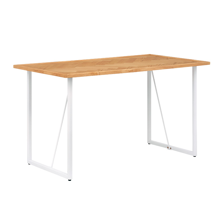 ダイニングテーブル 幅125cm 長方形 ヘリンボーン天板 オーク突板使用 ダイニング 食卓テーブル おしゃれ 木製 テーブル単品 Grammy(グラミー)｜superkagu｜02