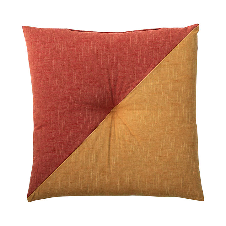 日本製 座布団 クッション 正方形 約60x60cm 先染め座布団 もえ