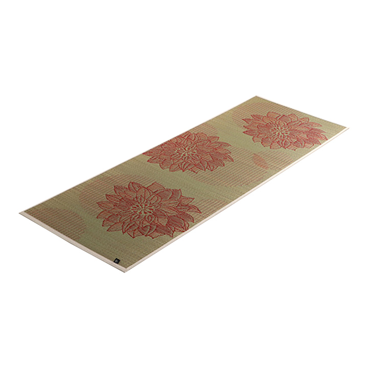 日本製 ヨガマット 畳ヨガ フラッフィー 66x185cm 花柄 い草 耐久性