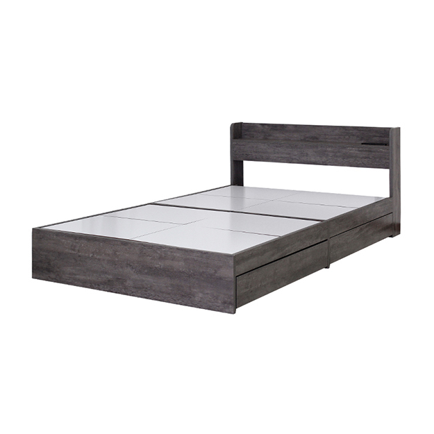寝具 おしゃれ 引出し収納付きベッド Sucre シュクレ グレーマットレス