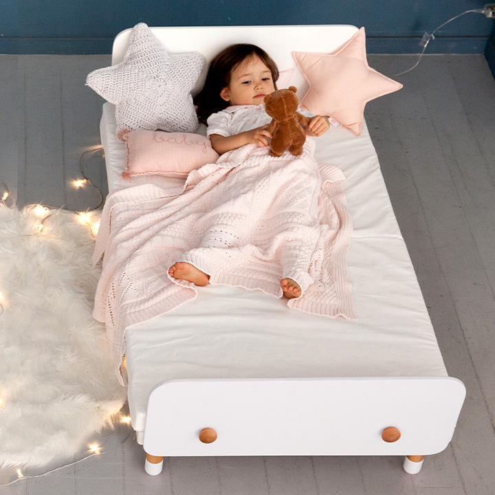 高さ調節可能／1年保障 子供ベッド 子ども 幼児 キッズ家具 おしゃれ かわいい ベッド ベット ホップル HOPPL キッズベッド 70×120cm