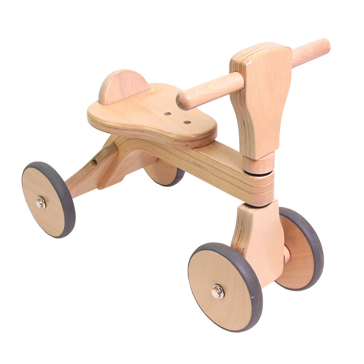 知育玩具 乗用玩具 バイク 足けり 木製玩具 木のおもちゃ 天然木 四輪車 乗り物 1歳 2歳 3歳...