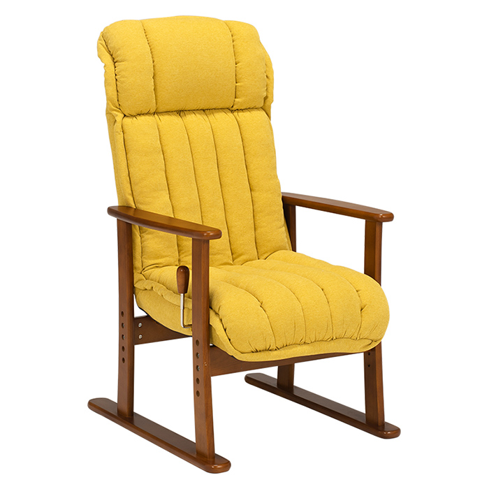 リクライニングチェアー 高座椅子 LZ-4378 組立式 シンプル 無段階調整 座面高調整可 疲れにくい ハイバック仕様 快適 リビング 寝室 一人暮らし ワンルーム｜superkagu｜02