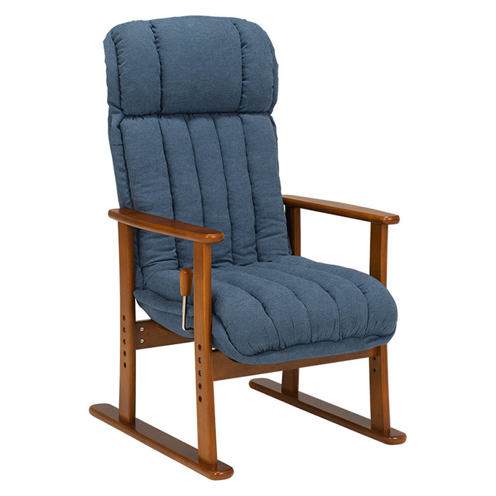 リクライニングチェアー 高座椅子 LZ-4378 組立式 シンプル 無段階調整 座面高調整可 疲れにくい ハイバック仕様 快適 リビング 寝室 一人暮らし ワンルーム｜superkagu｜03