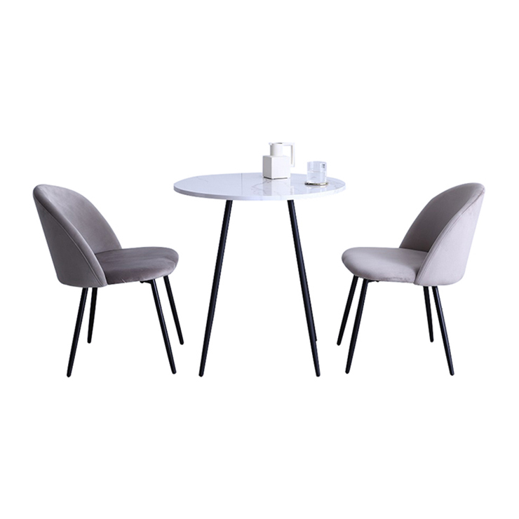 ダイニングセット おしゃれ Mia 3点セット 大理石柄ダイニングテーブル