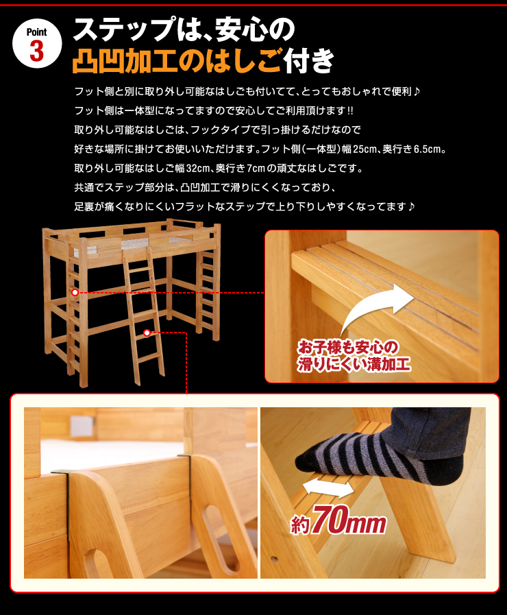 smart-i 耐荷重700kg 業務用可 ハンガーフック付き ロフトベッド smart-i 耐荷重700kg 業務用可 ハンガーフック付き ロフトベッド