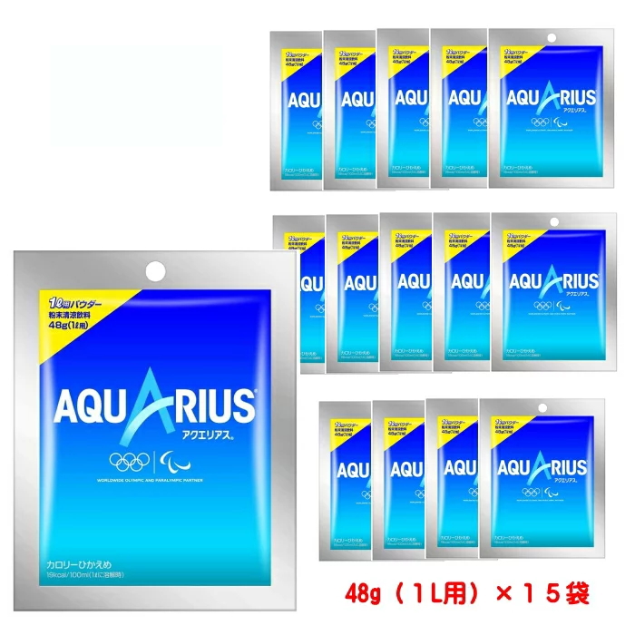 贈物 4 アクエリアスパウダー 粉末 １L用 48g ×15袋 コカ コーラ 粉末