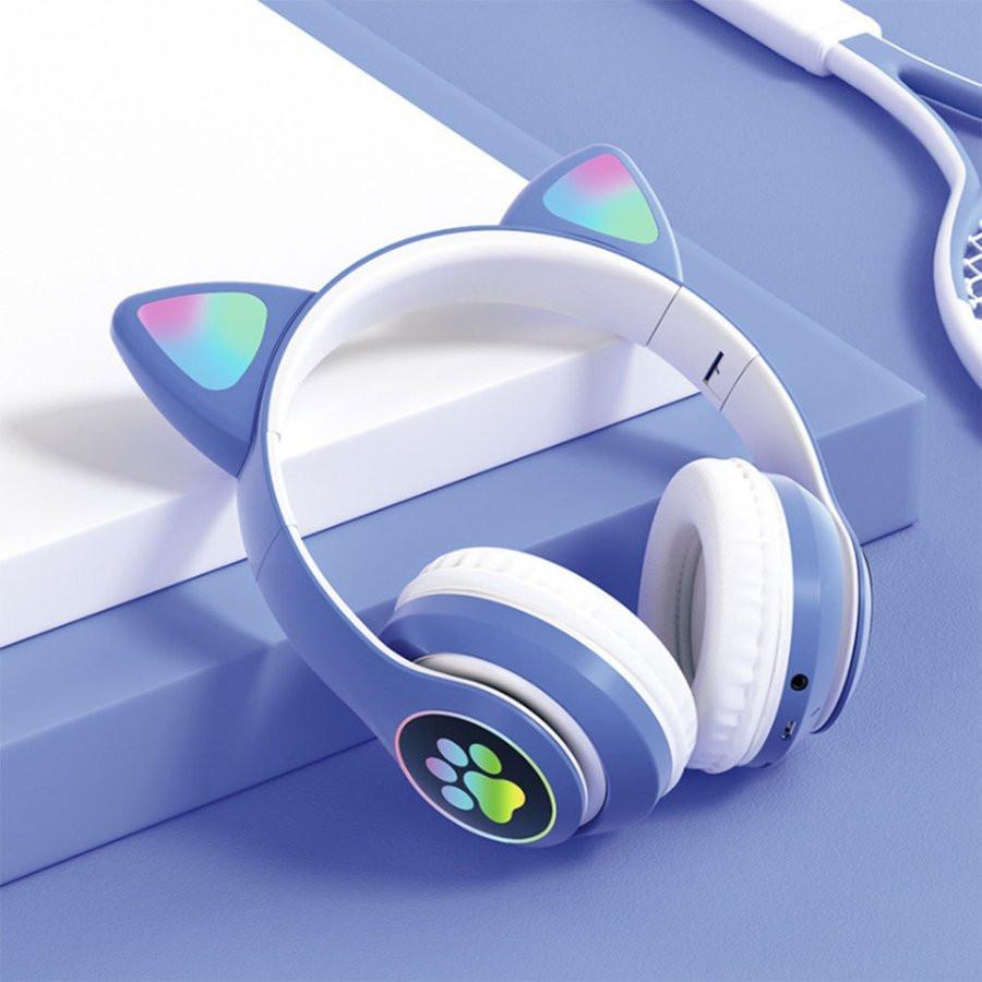 ヘッドホン 猫耳 かわいい 虹色ライト ネコ耳 ヘッドホン ワイヤレス Bluetooth5.0 SNSで大注目 10時間連続再生 有線 無線 折りたたみ 高音質 ゲーム 11｜superman-os｜04